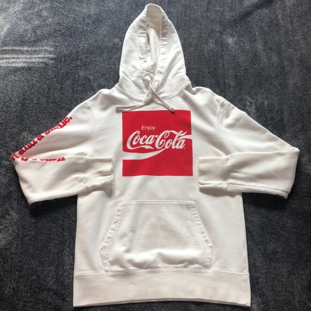 White Coca Cola Hoodie Small